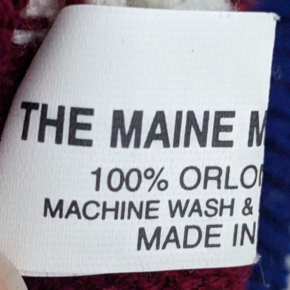 The Maine Mad Hatter Handmade Knit USA Patriotic Flag Sweater 5 - Picture 4 of 5